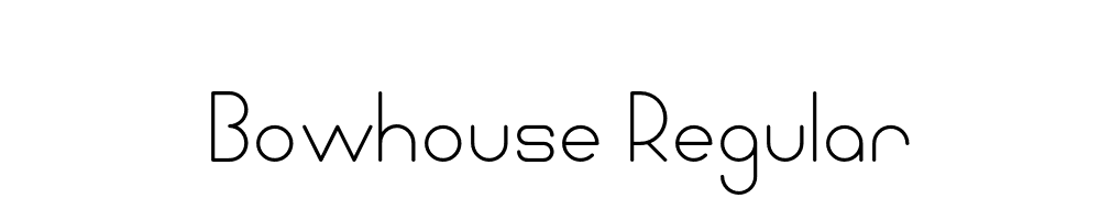 Bowhouse-Regular