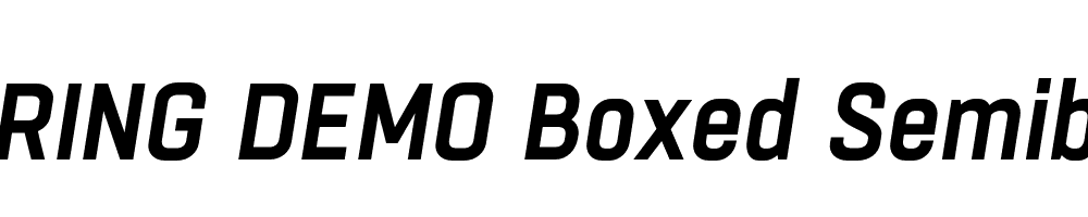  DEMO Boxed Semibold Italic