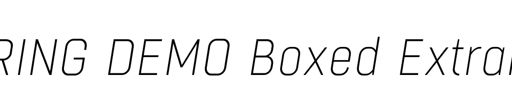  DEMO Boxed Extralight Italic