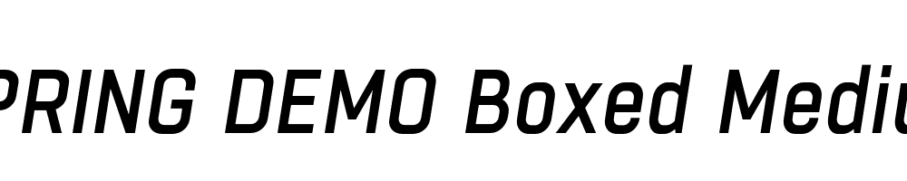  DEMO Boxed Medium Italic