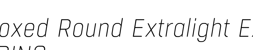  DEMO Boxed Round Extralight ExtraLight Italic