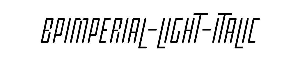 BPimperial-Light-Italic