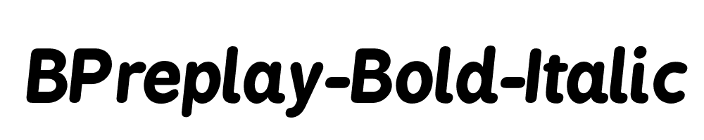 BPreplay-Bold-Italic