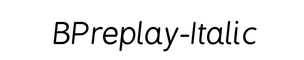 BPreplay-Italic