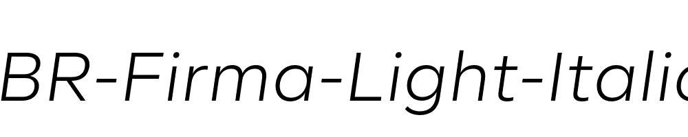 BR-Firma-Light-Italic