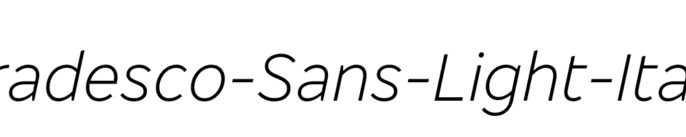 Bradesco-Sans-Light-Italic