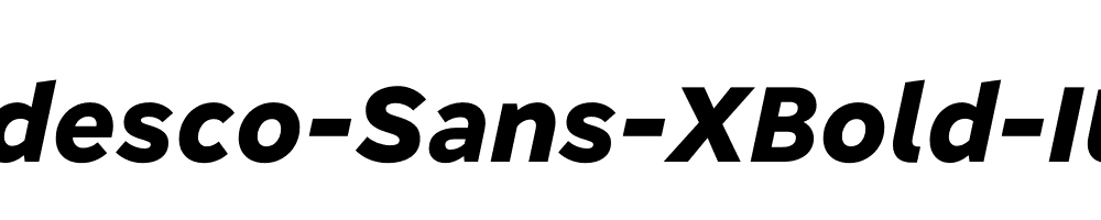 Bradesco-Sans-XBold-Italic