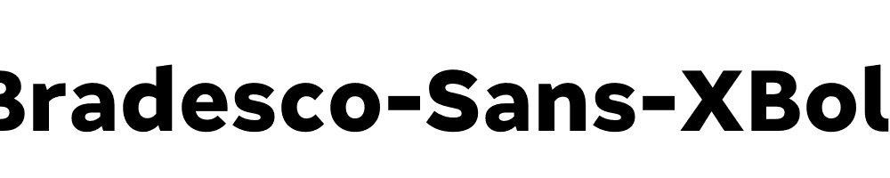 Bradesco-Sans-XBold