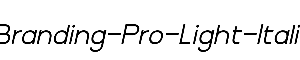 Branding-Pro-Light-Italic