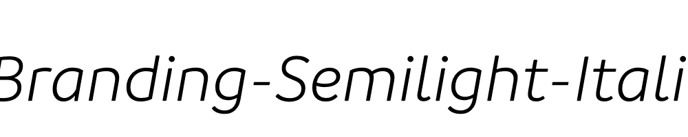 Branding-Semilight-Italic