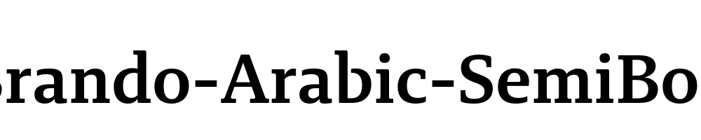 Brando-Arabic-SemiBold