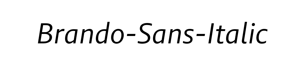 Brando-Sans-Italic