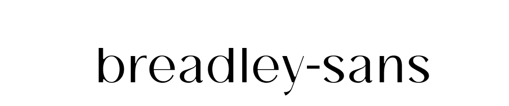 Breadley Sans