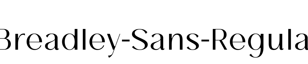 Breadley Sans Regular