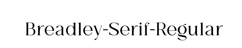 Breadley-Serif-Regular