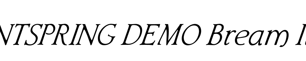  DEMO Bream Italic