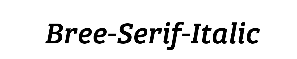 Bree-Serif-Italic