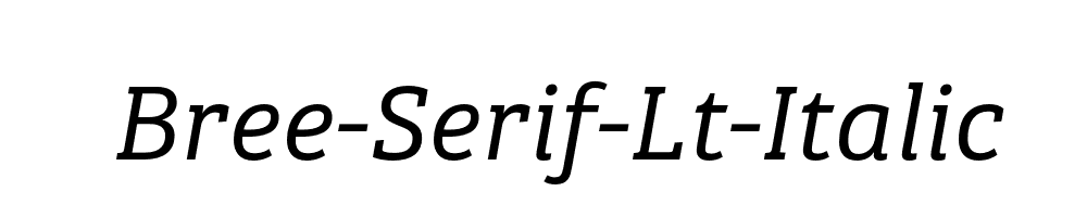 Bree-Serif-Lt-Italic