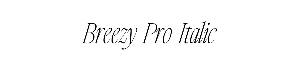 Breezy-Pro-Italic