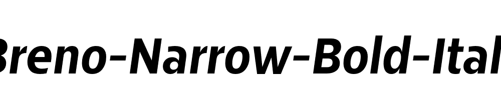 Breno-Narrow-Bold-Italic