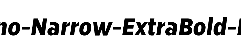 Breno-Narrow-ExtraBold-Italic