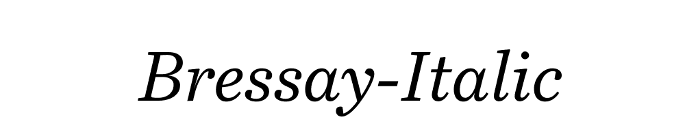 Bressay-Italic