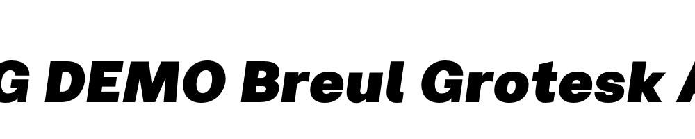  DEMO Breul Grotesk A Black Italic