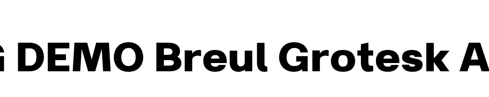  DEMO Breul Grotesk A Bold Regular