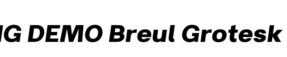  DEMO Breul Grotesk A Bold Italic