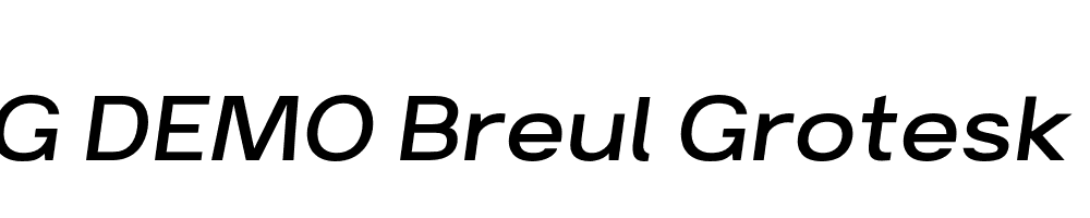  DEMO Breul Grotesk A Light Italic