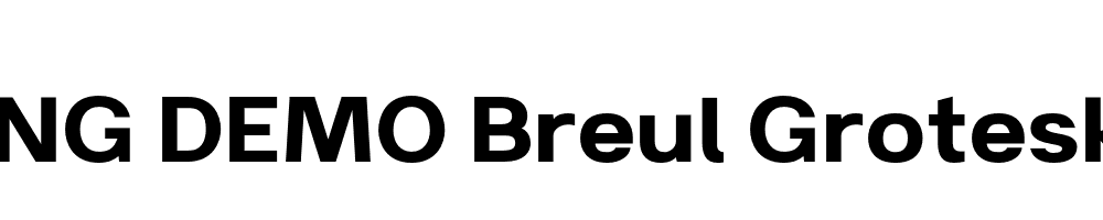  DEMO Breul Grotesk A Regular