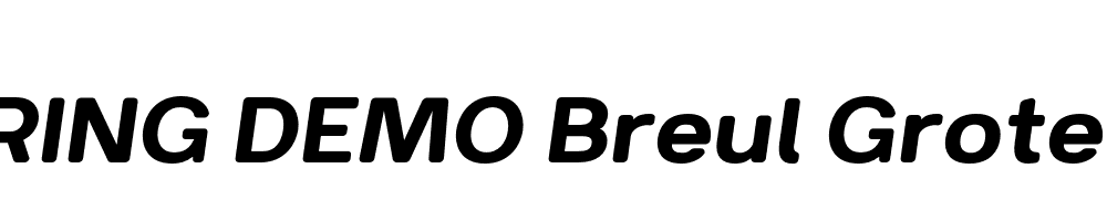  DEMO Breul Grotesk B Italic