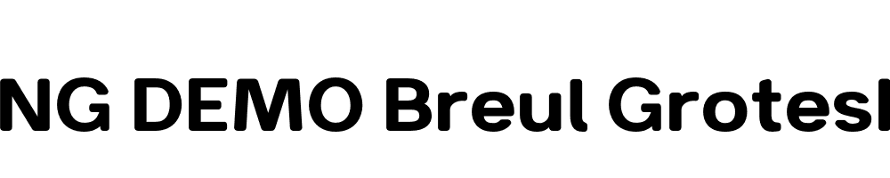  DEMO Breul Grotesk B Regular