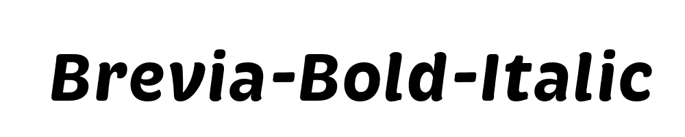 Brevia-Bold-Italic