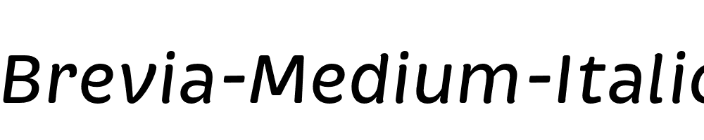 Brevia-Medium-Italic