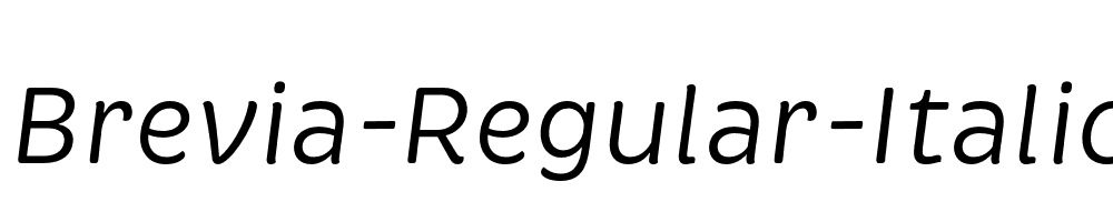 Brevia-Regular-Italic