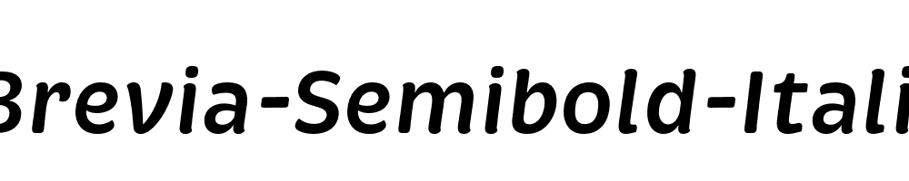 Brevia-Semibold-Italic