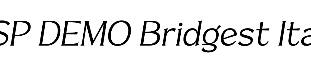 FSP DEMO Bridgest Italic