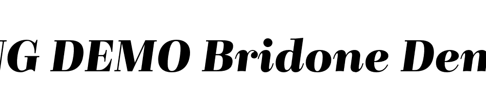  DEMO Bridone DemiBold Italic