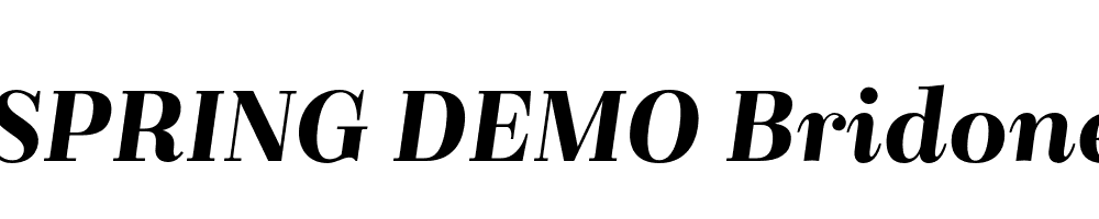  DEMO Bridone Italic