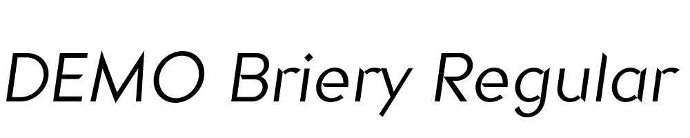 FSP DEMO Briery Regular Italic