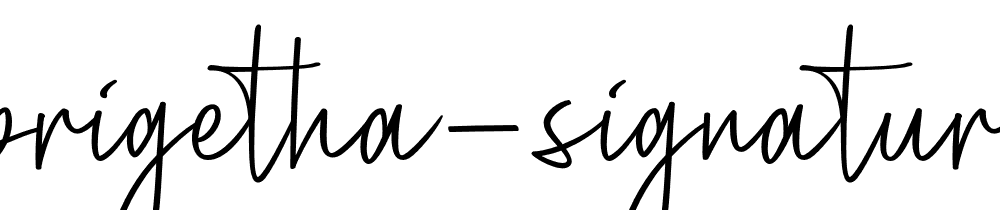 Brigetha Signature