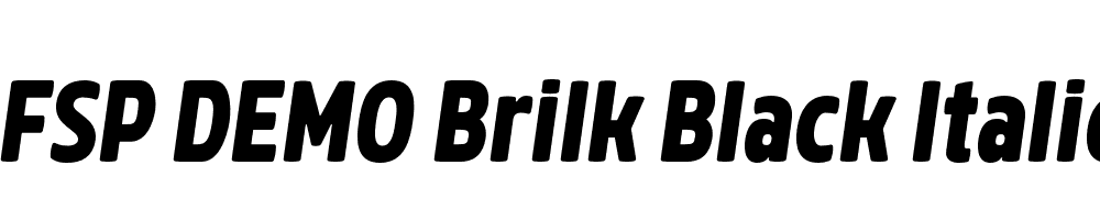 FSP DEMO Brilk Black Italic