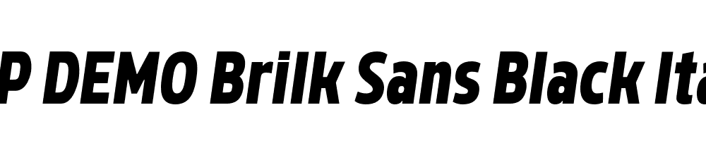 FSP DEMO Brilk Sans Black Italic