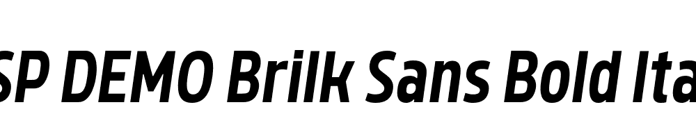 FSP DEMO Brilk Sans Bold Italic