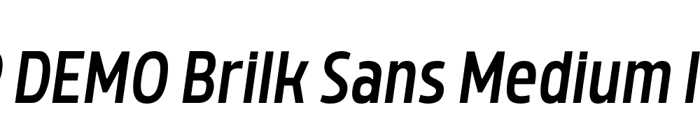 FSP DEMO Brilk Sans Medium Italic