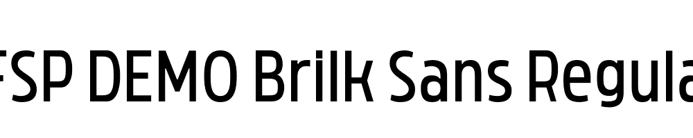 FSP DEMO Brilk Sans Regular