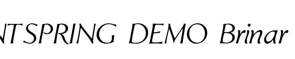  DEMO Brinar Italic