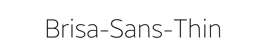 Brisa-Sans-Thin