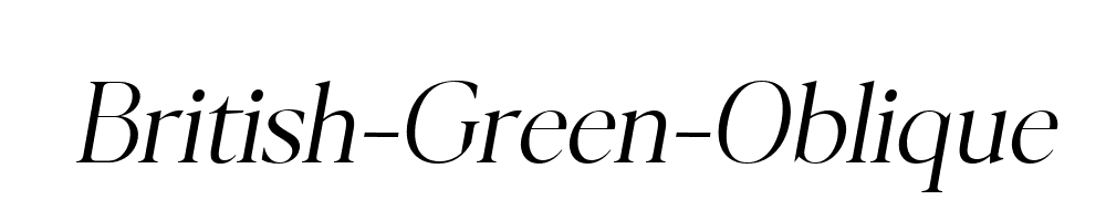 British-Green-Oblique